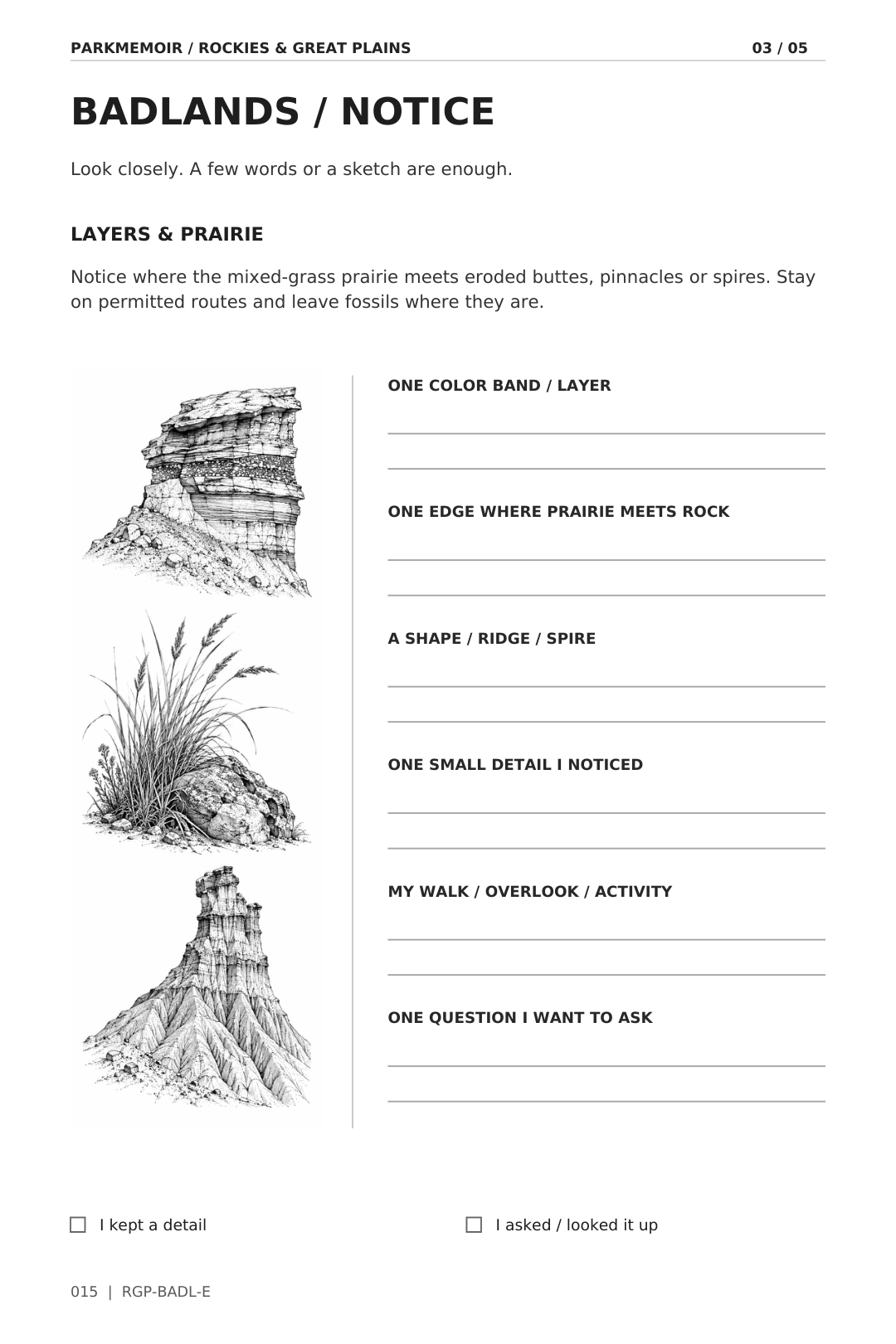 Badlands NOTICE — original printed page